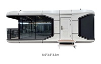 Villa Préfabriquée Mobile de Luxe en Acier, Modulaire, à Panneaux Sandwich, Respirante, pour Extérieur, 20ft/40ft, Tailles Personnalisées, pour Hôtel, Parc