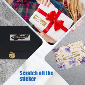 Tự dính <span class=keywords><strong>Scratch</strong></span> <span class=keywords><strong>Off</strong></span> Stickers DIY Xổ Số vé và thẻ Xổ Số tạo bao bì nhãn - Product Image 4