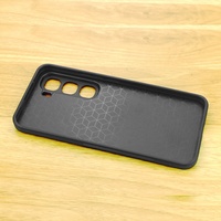 Étui de téléphone personnalisé en TPU 2D vierge, sublimation, étanche, antichoc, charge sans fil, Novelcases, design uni noir, Infinix Hot 60