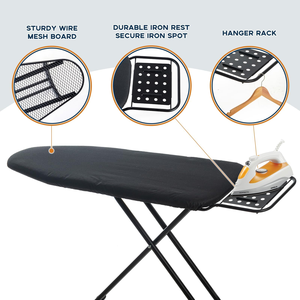 Sturdy Standing Ironing <b>Table</b> Heat Resistant Padded Ironing Board Portable Foldable Space Saving Ironing Rack with Iron Rest - Product Image 4