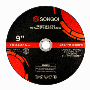 <span class=keywords><strong>SONGQI</strong></span> Disques à Tronçonner Métal 230x2.0x22.23mm pour Acier Inoxydable, Meules Abrasives - Product Image 1