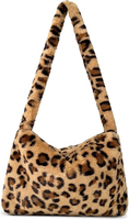 Sac à bandoulière classique pour femme, motif léopard, sac fourre-tout en fausse fourrure, sacs à main en peluche pour femme, sac bandoulière d'hiver pour femme