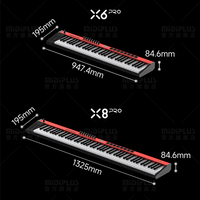 Midiplus X6 Pro II, Piano Digital Electrónico de Alta Calidad con 61 Teclas, Popular para Principiantes, Instrumento Sintetizador de Aprendizaje