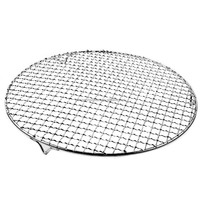 Grille de barbecue ronde en acier inoxydable 304 pour camping et extérieur, support de cuisson en maille métallique ronde
