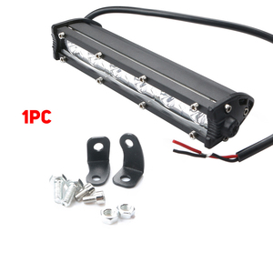 Barre LED 12V Slim à une seule rangée, 18W, 6 LED, pour <span class=keywords><strong>voiture</strong></span>, SUV, camion, éclairage de conduite, couleur blanc pur, accessoires automobiles - Product Image 3