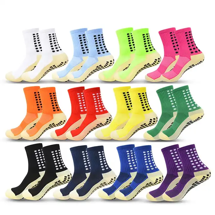 Wholesale Neon Anti-Slip Grip Soccer Socks