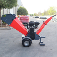 Nouvelle conception de broyeur de bois à tambour 15HP, machine à broyer les branches d'arbres, moteur à essence 15HP, broyeur de bois de 120 mm au prix d'usine