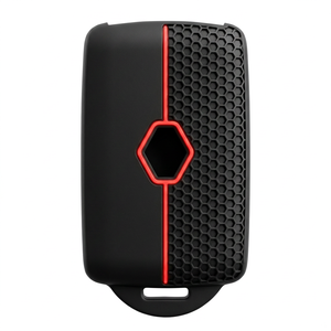Housse en silicone pour clé Renault Clio Megane Koleos Kadjar <span class=keywords><strong>Captur</strong></span> Arkana, protection à 4 boutons avec design nid d'abeille - Product Image 6