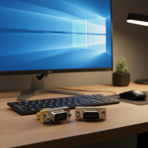 อะแดปเตอร์แปลง VGA ตัวผู้เป็น VGA ตัวเมีย 15 พิน ขั้วต่อ D-Sub สำหรับสายต่อขยายจอคอมพิวเตอร์ - Product Image 3