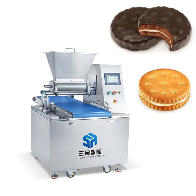 낮은 Deflation 비율 쿠키를 만들기를 위한 상업적인 자동적인 건빵 운 반대로 부식 과자 기계