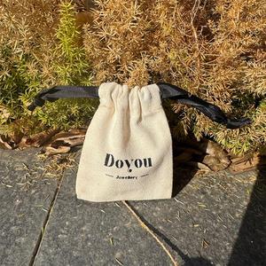 Hot Sale Custom 100% Organic Cotton Canvas Bags Recycled Cotton Dust <b>Drawstring</b> <b>Pouch</b> Muslin <b>Drawstring</b> Bags - Product Image 3