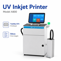 Impresora Industrial de Inyección de Tinta UV A800 600DPI 54mm Toshiba CF3 para Impresión de Códigos QR, Códigos de Barras, Logotipos, Fechas, Números de Lote y Datos Variables