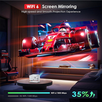 Smart Android Google TV FHD 1080P 2.4 & 5G WIFI haute luminosité mise au point automatique LCD LED vidéo Home cinéma projecteur