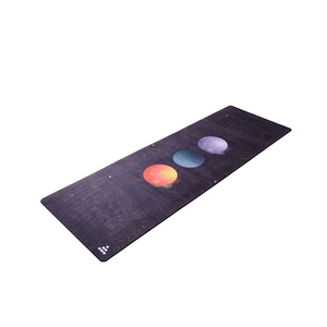 Tapis de yoga pliable en caoutchouc naturel de 3 mm, finition suédée, impression numérique, 183x61 cm, antidérapant, écologique, logo personnalisé - Product Image 5