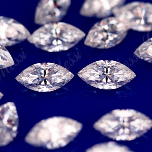 เครื่องประดับเมสซี่ มอยส์ซาไนต์ทรงมาร์ควิส ขนาด 2 มม. ถึง 14 มม. สี DEF GH - Product Image 5