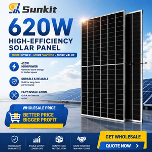 2026 Superventas Sunkit SK-620M-72HD Solar 144 Celdas Tipo N TOPCon Bifacial Precio de Fábrica al por Mayor para Uso Comercial - Product Image 1