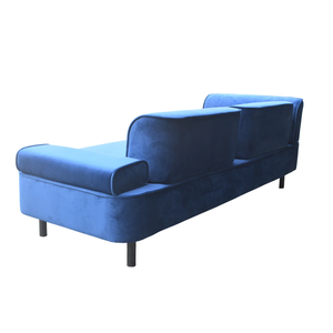 3 सीटर आधुनिक लिविंग रूम ब्लू मखमल सोफे की तुलना करें - Product Image 4