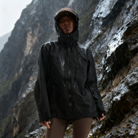 Veste unisexe de safari en polyester 100% imperméable respirante de haute qualité à pression complète avec fermeture éclair et motif imprimé