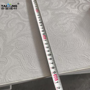 Cielo Falso Tipo Gypsun Techo Tablero de yeso recubierto de vinilo Panneaux De Plafond Pour <span class=keywords><strong>La</strong></span> Maison Placa Yeso 60X60 Cielorraso - Product Image 5