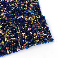 Nigeria India Glitter paillettes produttori di tessuti poliestere maglia velluto tessuto di pizzo paillettes tessuto di velluto