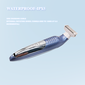 Tondeuse Électrique Rechargeable USB Haute Performance à Piles Sèches pour Cheveux, <span class=keywords><strong>Barbe</strong></span> et Corps pour Hommes, avec Lame de Précision pour Zones Intimes - Product Image 5