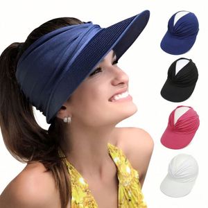 Visera de Playa de Ala Ancha para Mujer, Primavera y Verano, Protección UV, para Deportes al Aire Libre - Product Image 1