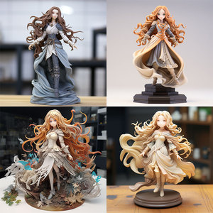 Figura de Resina de Chica de Fantasía, Coleccionable de Anime, Decoración de Escritorio, para Mayores de 12 Años - Product Image 2
