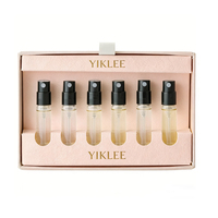 Caja de Embalaje para Juego de Muestras de Perfume de Papel Texturizado Premium con Logotipo Estampado en Caliente Personalizado de 2 ml, 3 ml y 5 ml