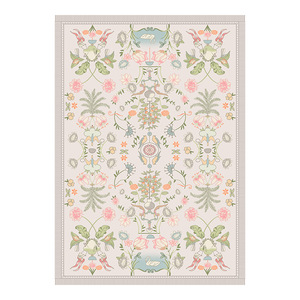 Jinrun Imitation Cashmere Area Rug Retro Persian Style Geometric Floral Pattern Living Room Bedroom Rug 0702x17 - Product Image 1