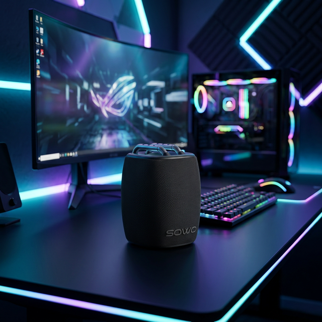 Latest Version Portable Wireless Speaker With 1/4 Thread Mount Tripod Private Tooling RGB Passive Radiator Deep Bass