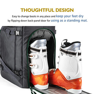 Muestra Gratuita de Mochila Grande Impermeable para Esquí y Snowboard para Equipo de Esquí, Botas, Casco, Gafas, Guantes, Ropa Exterior y Accesorios - Product Image 5