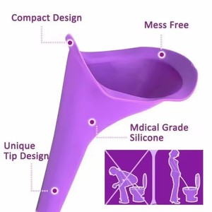 Silicone portatile donna <span class=keywords><strong>orinatoio</strong></span> esterno femmina imbuto <span class=keywords><strong>orinatoio</strong></span> Stand up dispositivo di minzione viaggio campeggio viaggio toilette - Product Image 5