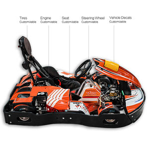 Karting commercial Vortkart pour parc d'attractions, 1 place, essence, 200cc, avec pédale de frein réglable pour enfants - Product Image 6