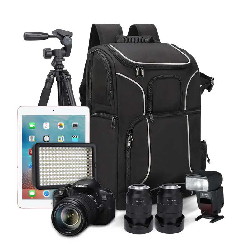 Stylish Large Capacity Camera DSLR Bag Factory Custom Logo Waterproof Camera Case Anti-Theft Waterproof Camera Bag