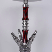 Grand ensemble de narguilé arabe Shisha multi-tuyaux de qualité supérieure avec conception en fibre de carbone et alliage pour bar et salon