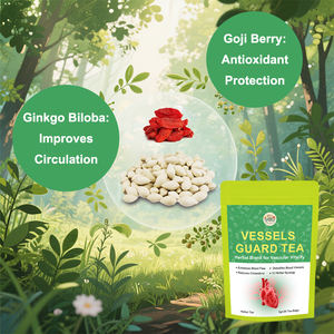 Thé <span class=keywords><strong>Vitalit</strong></span>é Circulation Sanguine - Infusion Santé Coeur Et Vaisseaux Thé Vert Bio Detox Minceur Ventre Plat En Sachets - Product Image 6