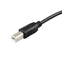 Dudukan Panel USB tipe B laki-laki ke perempuan Kabel Data ekstensi Kabel Printer