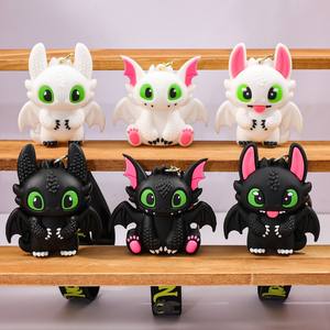 กระเป๋าพวงกุญแจรูปมังกรน้อยสีขาวและดำลายการ์ตูนสร้างสรรค์ - Product Image 3