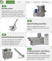 Ligne de production de nouilles italiennes 100kg 200kg 250kg Macroni Spaghetti Pasta Macaroni Making Extruder Machine entièrement automatique