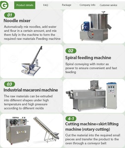 Italia fideos 100kg 200kg 250kg línea de producción Macroni Spaghetti Pasta <span class=keywords><strong>macarrones</strong></span> hacer extrusora máquina completamente automática - Product Image 5