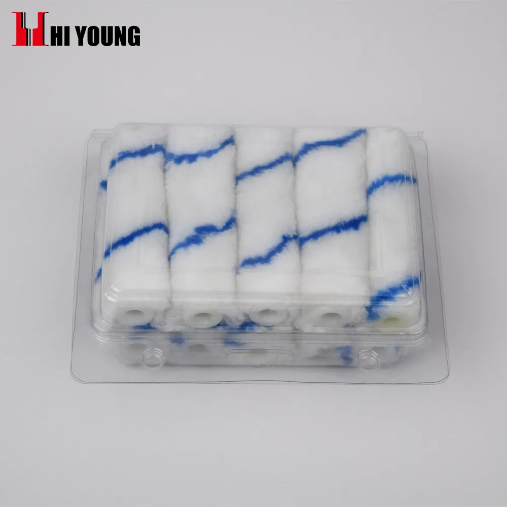 acrylic blue stripe Small Paint Roller Set Paint Rollers for Painting Walls Mini Rollers for Painting 10pcs/set