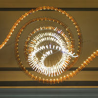 Lustre moderne en verre personnalisé, style unique, pour décoration intérieure, éclairage suspendu LED, villa, hall d'hôtel, escalier, projet