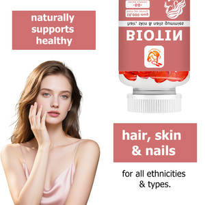 Gummies de biotine à marque privée pour l'éclaircissement de la peau, favorisant la croissance saine des cheveux et des ongles, supplément beauté - Product Image 3