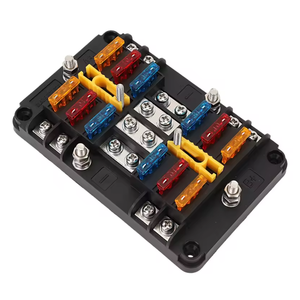 Bloque de Distribución de Fusibles de 100A, 8 Circuitos, 12 Vías, Montaje en Panel, Impermeable, a Prueba de Polvo, Portafusibles de Cuchilla ATC ATO para Automóvil, Caja de Fusibles para Auto de 12V - Product Image 1