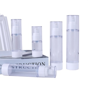 Flacon pompe sans air 15ml 20ml 30ml, flacon pulvérisateur en plastique, flacon cosmétique sous vide, flacons pompe sans air pour sérum et lotion - Product Image 1