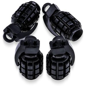 Bouchons de valve en forme de grenade en acier inoxydable colorés pour pneus sans chambre à air de voitures et motos, embout américain - Product Image 5