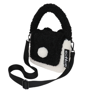 Bolso de Hombro de Felpa Sherpa con Diseño de Oso Adorable para Mujer, Bolso de Mano Casual Diario con Cremallera y Diseño de Dibujos Animados Sencillo y Moderno para Chicas - Product Image 2