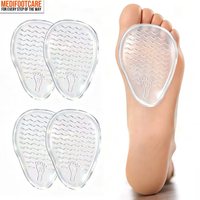 Coussinets de gel pour l'avant-pied et semelles intérieures en gel pour talons hauts, protections antidérapantes pour l'avant-pied