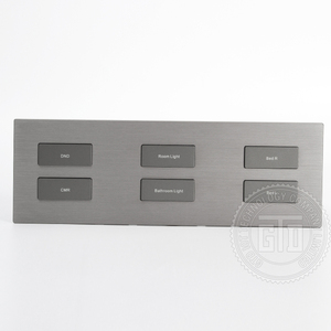 220V AC RS485 Vuông Nút mà không cần dẫn xung quanh toàn bộ CNC chải thông minh khách sạn sử dụng màu Xám nhôm 3 kết nối cạnh giường ngủ chuyển đổi - Product Image 2