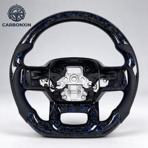 Volant sport personnalisé en fibre de carbone pour Ford F-150 – Amélioration et modification du volant de course haute performance - Product Image 3